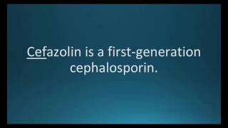 How to pronounce cefazolin Ancef Memorizing Pharmacology Flashcard [upl. by Henrie]