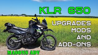 KAWASAKI KLR650 Upgrades amp Mods  Masons ADV [upl. by Horst228]