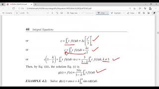 Fredholm Integral Equations with separable Kernel [upl. by Drucill]