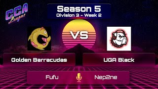 Div 3 Golden Barracudas vs UGA Black  CCA League S5 W2 [upl. by Nilahs482]