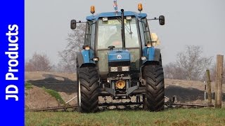 New Holland 6640WeideslepenHarrowing grasslandvan NorelDoornspijk2015 [upl. by Eisle569]