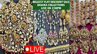 BIGGEST SALE IN ONLINE jewlary market Madhu collection Khammam  9491141680 dont miss live gifts [upl. by Notna29]