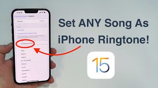 2022 How to set ANY Song as iPhone Ringtone  Free and No Computer [upl. by Everara]