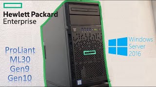 Instalar Windows Server 2019 o 2016 en Servidores ProLiant  ML30 Gen9  Gen 10  HPE [upl. by Cardwell50]