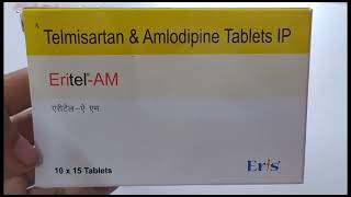 EritelAM Tablet  Telmisartan amp Amlodipine Tablets IP  Eritel AM Tablet Uses Side effects benefits [upl. by Coffee459]