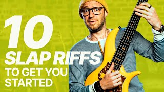 Top 10 Slap Bass Riffs for Beginners [upl. by Ardnaz970]