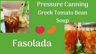 Pressure Canning Greek Tomato Bean Soup  Fasolada  Jeni Gough [upl. by Pellegrini]