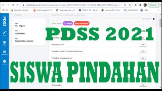 CARA MEMASUKKAN NILAI SISWA PINDAHAN PDSS 2021 [upl. by Lamoureux178]