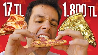 17TL Pizza vs 1800TL Pizza SonradanGörme [upl. by Latisha2]