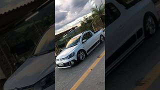 SAVEIRO CROSS REBAIXADA NAS RODAS ARO 18 amp CHÃO 🥵 shorts volkswagen youtubeshorts viralvideo 🔥 [upl. by Atirehs]