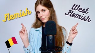 ASMR  FLEMISH VS WEST FLEMISH accent 🇧🇪 whispering in Dutch [upl. by Wons]