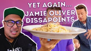 Jamie Olivers Classic Carbonara  Pro Chef Reacts [upl. by Boru419]