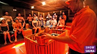 SHOW SAUNA Event Aufguss mit DMX gesteuerter Licht und Tontechnik [upl. by Ettelrac]