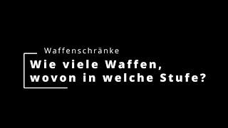 Waffenschränke und die Sicherheitsstufen [upl. by Mendoza534]