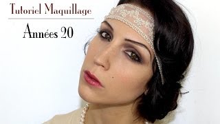 Maquillage années 20Gatsby coiffure et costume [upl. by Ami235]