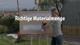 Richtige Materialmenge einstellen  Tipps und Tricks beim Sprühen von Lacken und Lasuren  WAGNER [upl. by Sung]