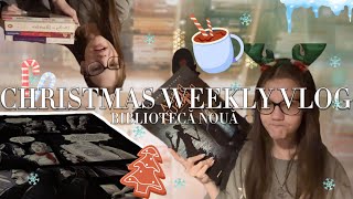 Christmas Weekly Vlog 2🎄❄️💗Book Advent CalendarBIBLIOTECĂ NOUĂun mega colet surpriză🙈 [upl. by Heer]