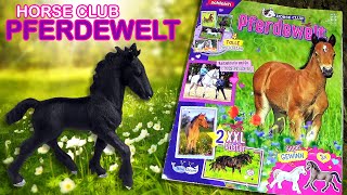 Schleich ® Horse Club ™ Pferdewelt Nr 12 mit Friese Fohlen  2 XXL Poster  4 Sammelkarten [upl. by Enieledam188]