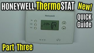 Honeywell RTH2510 7day Thermostat  MANUAL Override Programming  UPDATED How to QUICK Guide [upl. by Symon351]