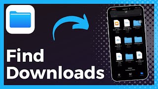 How To Find Downloads On iPhone Easy [upl. by Wanyen574]