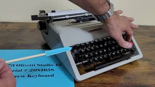 Olivetti Studio 45  Overview [upl. by Enoj714]