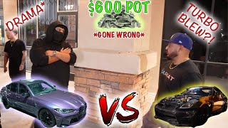 DRAMA‼️ TWIN TURBO 370Z VS G80 M3 COMPETITION FOR 600‼️GONE WRONG racing 370z g80 bmw cops [upl. by Maxia310]