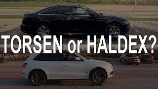 Audi Quattro 20 TDI  Torsen or Haldex How to see the difference A6 Q5 Q3 Q2  test on rollers [upl. by Viole]