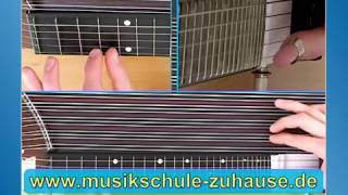 Zither lernen Lektion spielen [upl. by Leede]