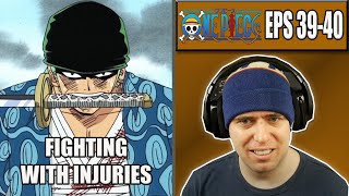 ZORO AND SANJI FIGHTING HURT  OP Episodes 39 and 40  Rich Reaction [upl. by Enelkcaj]