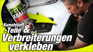 Mit KarosserieKleber Verbreiterungen fachgerecht montieren  GFK Kotflügel  Breitbau  BodyKit [upl. by Aicele]