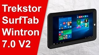 Unboxing Trekstor SurfTab wintron 70 V2 Tablet Windows 10 por 50€ [upl. by Ymeon]