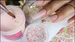 como realizar 💅🏼uñas acrilicas fáciles desde casa 🏡 [upl. by Airyk]