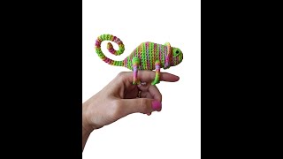 Chamäleon häkeln  Amigurumi  an einem Stück [upl. by Lang]