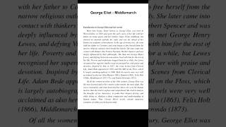 Middlemarch by George EliotSummaryviral summary notes shorts [upl. by Sidran]