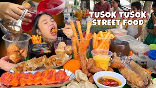 ASSORTED PHILIPPINES TUSOKTUSOK STREET FOOD MUKBANG PINOY MUKBANG [upl. by Jewell]