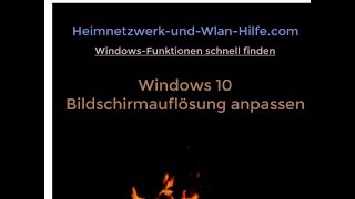 Windows 10 Bildschirmauflösung anpassen [upl. by Ameh999]