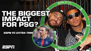 Zlatan Neymar or Mbappe Who had the bigger impact at PSG  ESPN FC Extra Time [upl. by Ronyar]