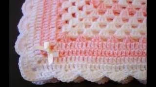 mantas para bebe tejidas crochet parte 1 [upl. by Modeste891]