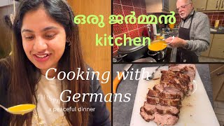 Experience in German kitchen cooking with German familytasty foodnursing student in Germany [upl. by Sucramd330]