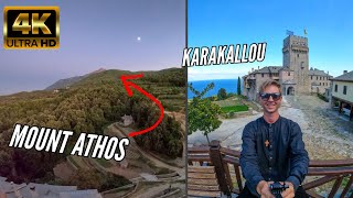 Athos  Holy Mountain  From Ouranoupoli to Karakallou Monastery  4K video [upl. by Brandes]