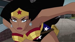 Wonder Woman  All Fights amp Abilities Scenes  Justice League Unlimited 2 DCAU [upl. by Gnod842]