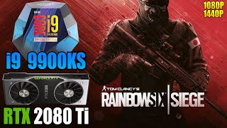 Rainbow Six Siege  i9 9900KS  RTX 2080 Ti  1080P amp 1440P  Low High amp Ultra Settings [upl. by Fritze]