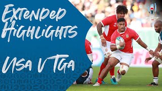 Extended Highlights USA 1931 Tonga  Rugby World Cup 2019 [upl. by Sanderson]