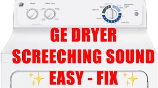 GE Dryer Repair  Screeching Noise  Upper Bearing [upl. by Vanhomrigh]