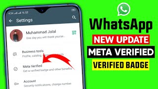 WhatsApp Meta verified update  WhatsApp new feature  WhatsApp business meta verified [upl. by Aprile915]