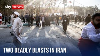 Deadly bombing in Iran near grave of assassinated general Qassem Soleimani [upl. by Leirbaj]