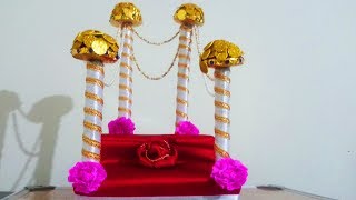 Easy Ganpati Makhar  Ganesh Chaturthi decoration ideas at home [upl. by Kela]