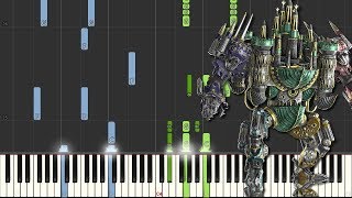 FFXIV  Brute Justice Theme Piano Tutorial Synthesia [upl. by Nero]