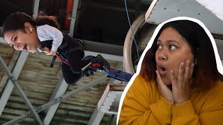 Surprising my twin sisters on their 18th birthday with bungy jumping [upl. by Asylla]