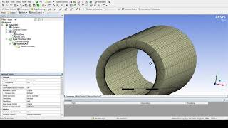 ANSYS Meshing  Structured Hexahedral mesh for a Pipe [upl. by Nirrok]